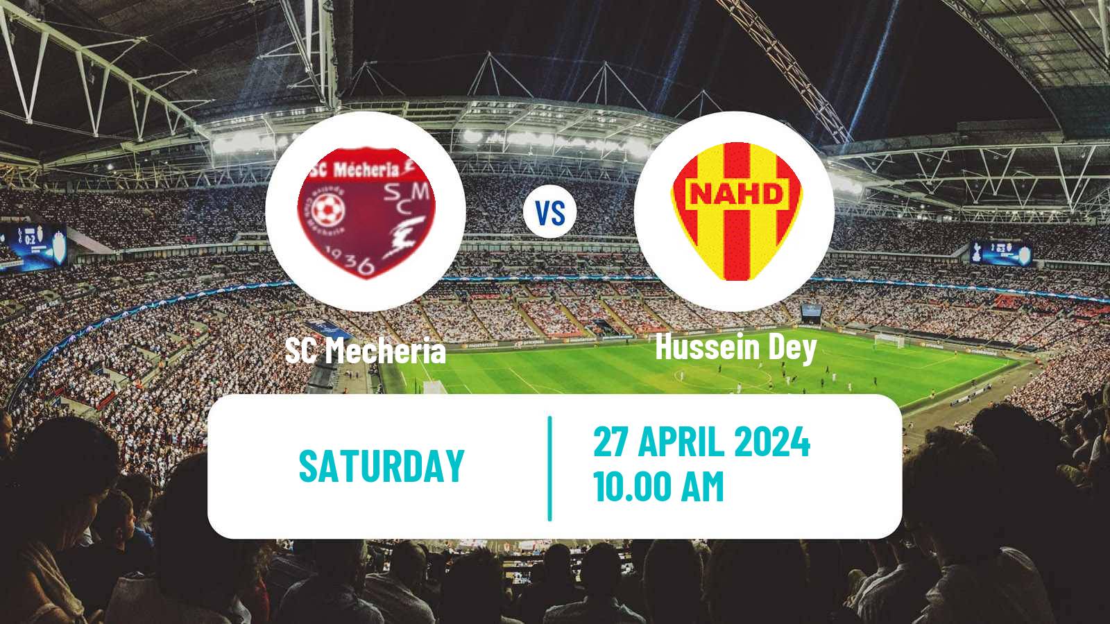 Soccer Algerian Ligue 2 SC Mecheria - Hussein Dey