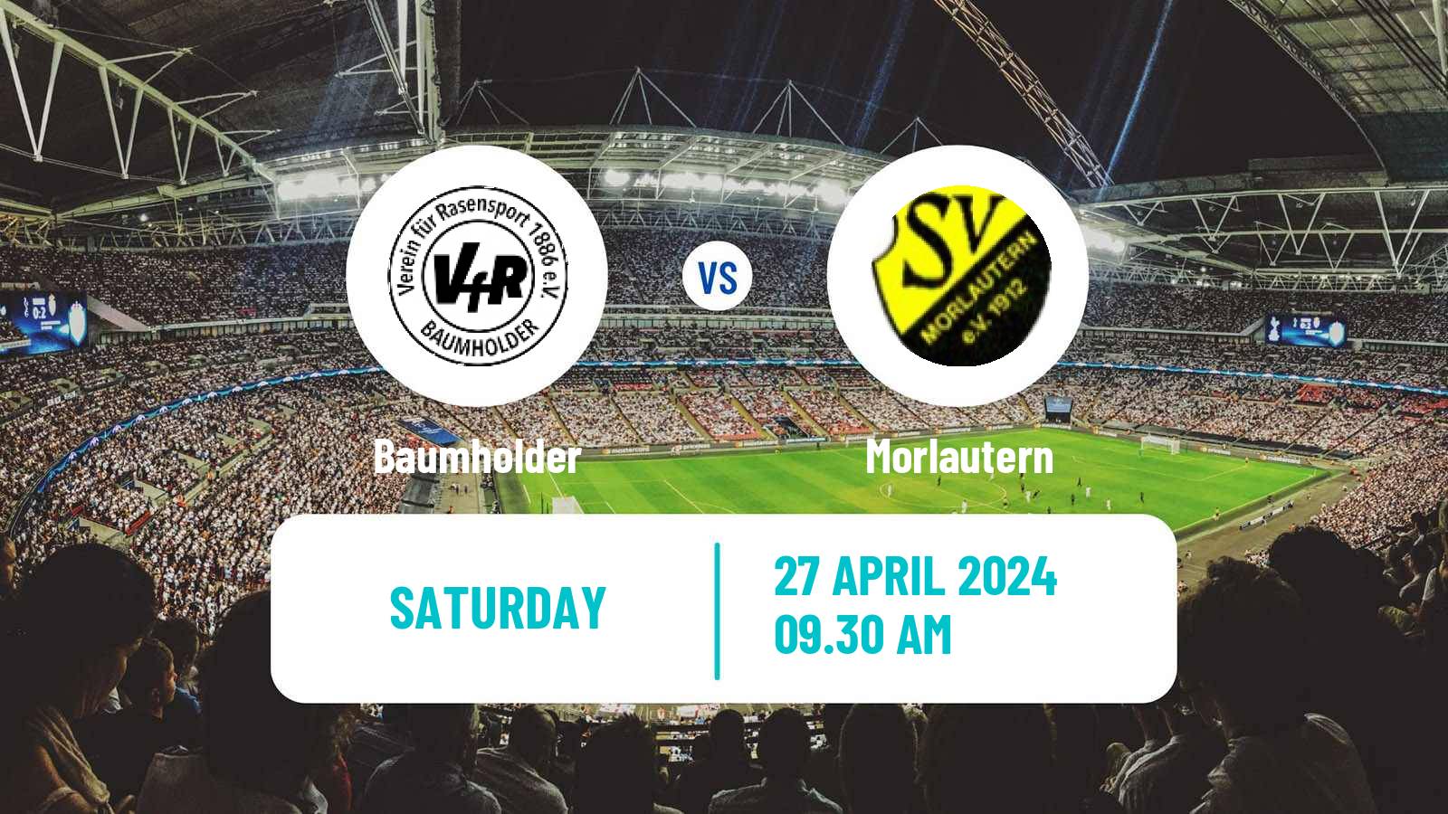 Soccer German Oberliga Rheinland-Pfalz/Saar Baumholder - Morlautern