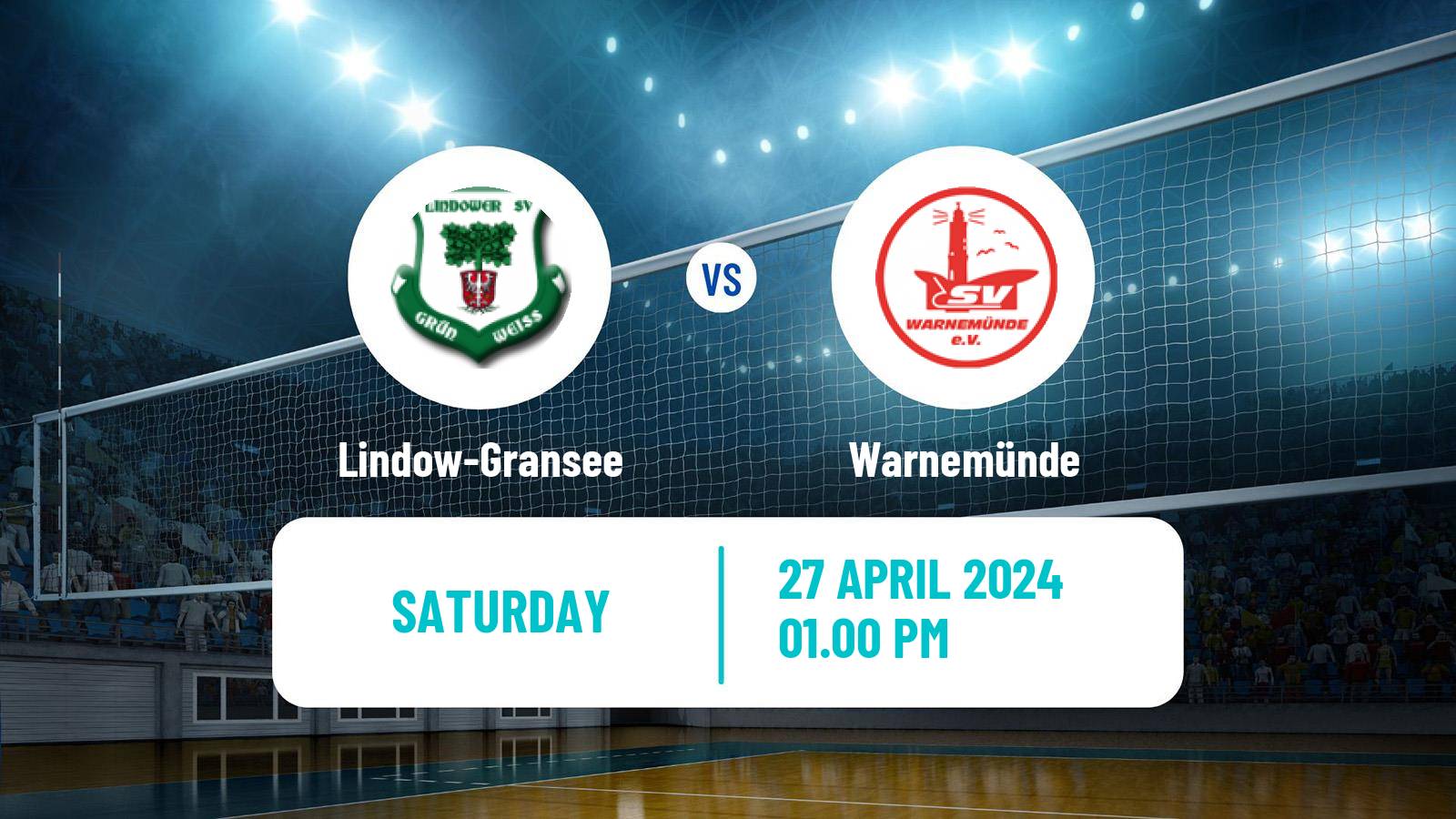 Volleyball German 2 Bundesliga North Volleyball Lindow-Gransee - Warnemünde