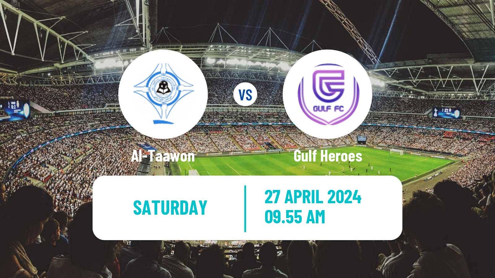 Soccer UAE Division 1 Al-Taawon - Gulf Heroes