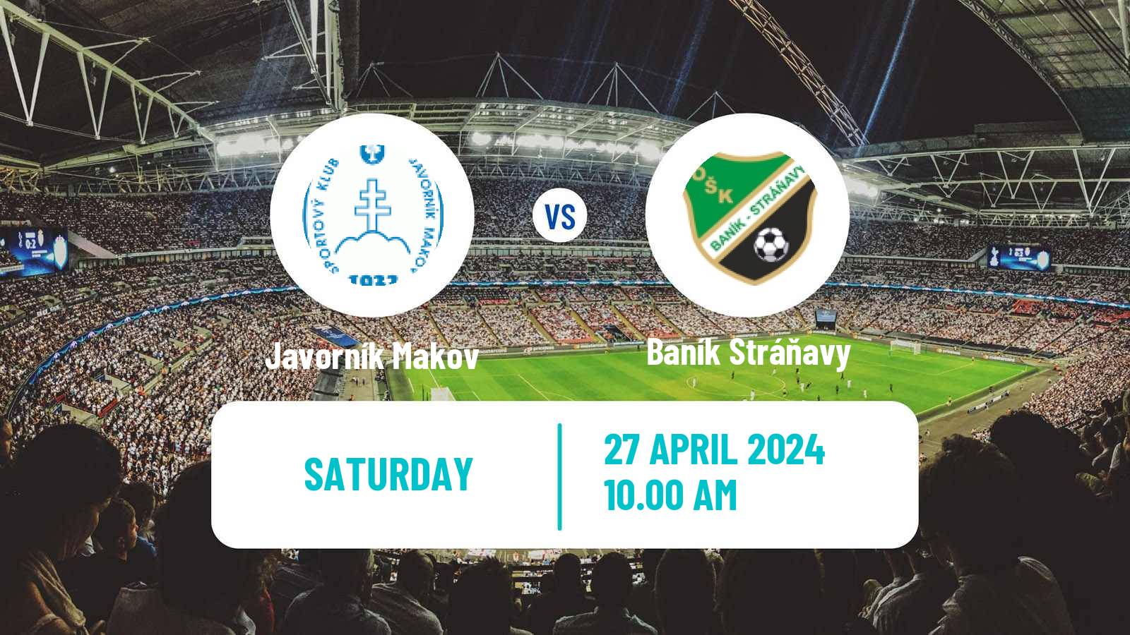 Soccer Slovak 4 Liga Central Javorník Makov - Baník Stráňavy