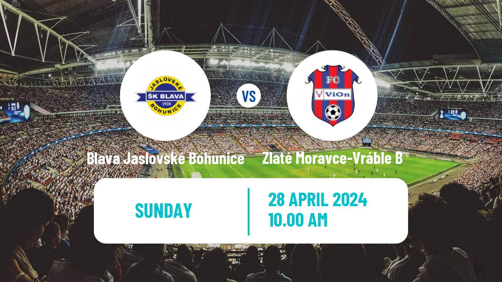 Soccer Slovak 4 Liga West Blava Jaslovské Bohunice - Zlaté Moravce-Vráble B