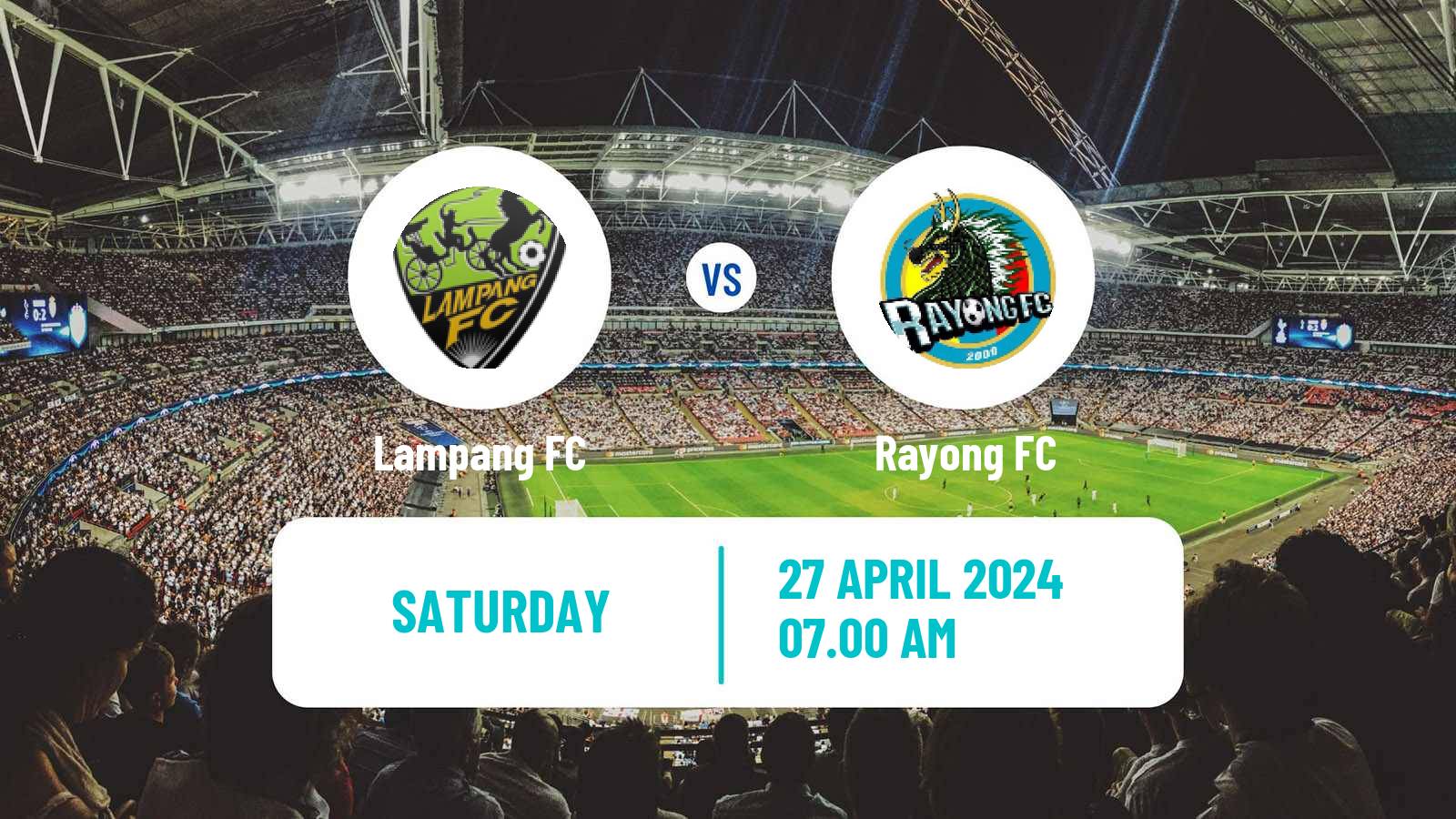Soccer Thai League 2 Lampang - Rayong FC