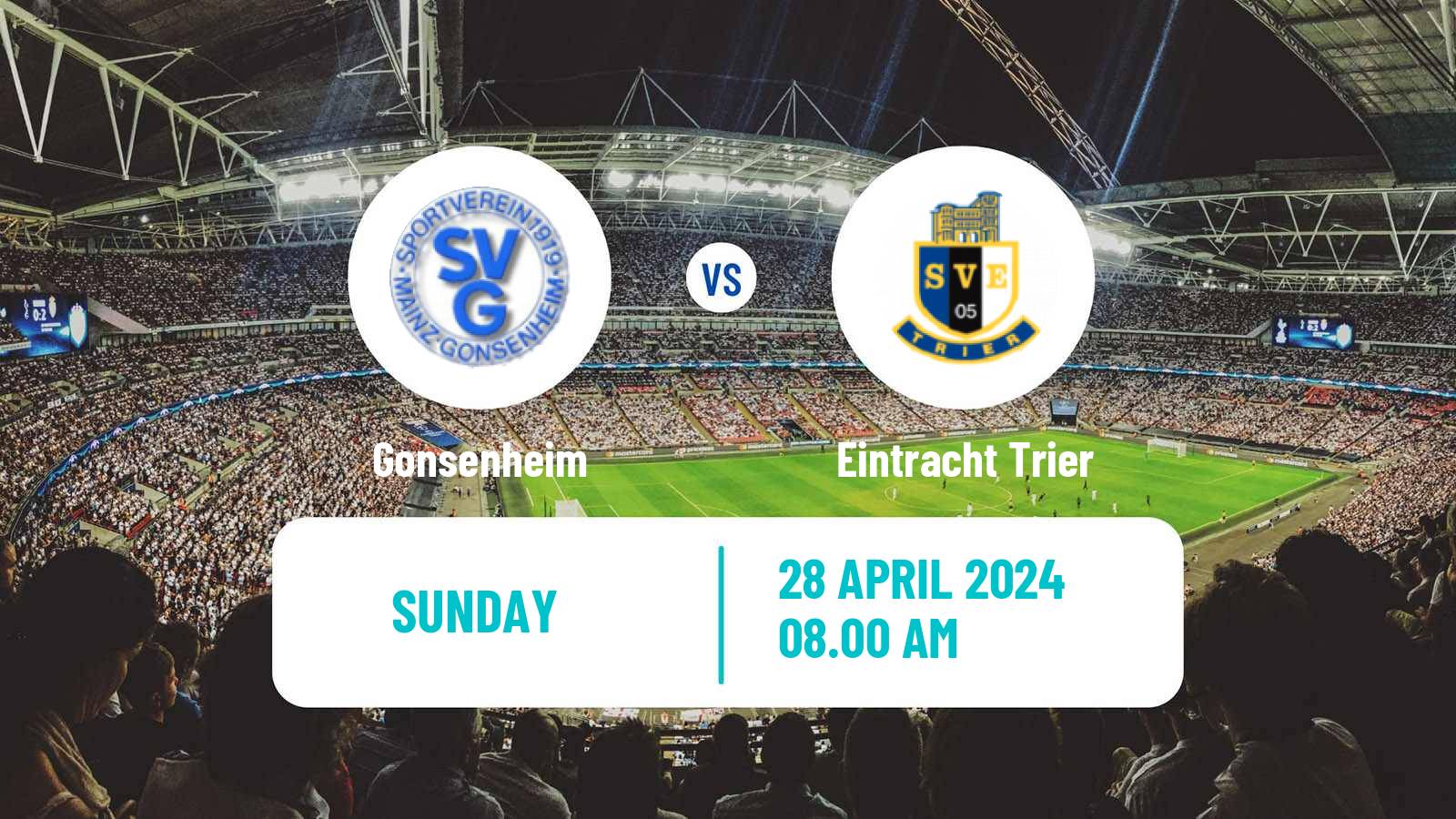 Soccer German Oberliga Rheinland-Pfalz/Saar Gonsenheim - Eintracht Trier