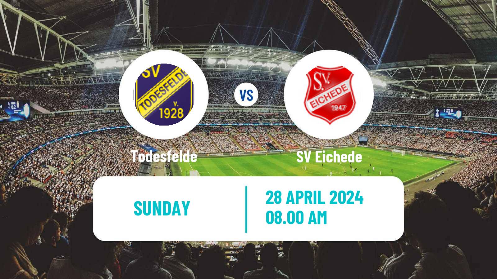 Soccer German Oberliga Schleswig-Holstein Todesfelde - Eichede