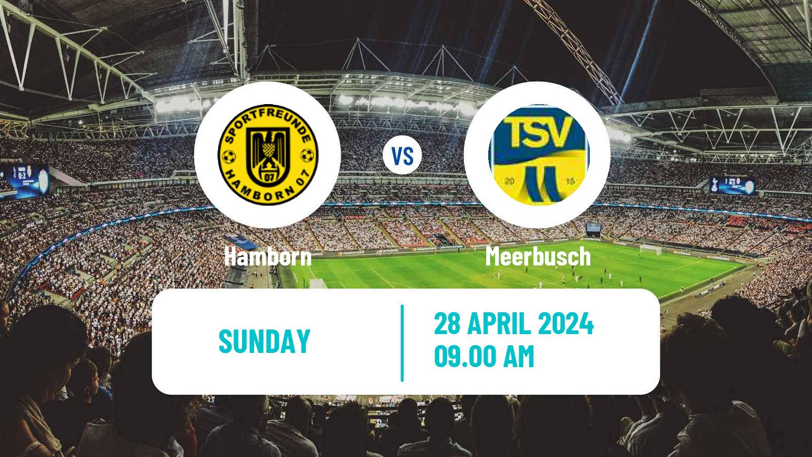 Soccer German Oberliga Niederrhein Hamborn - Meerbusch