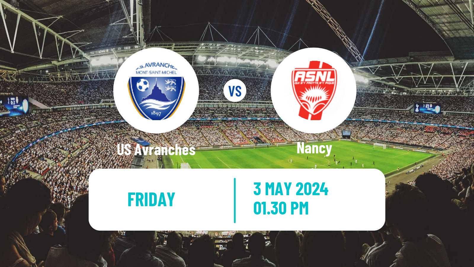 Soccer French National League Avranches - Nancy