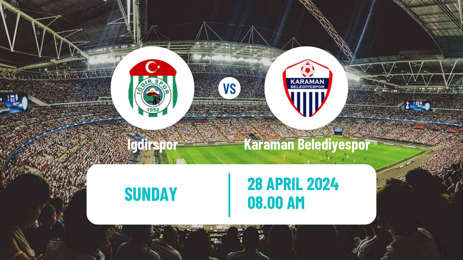 Soccer Turkish Second League Red Group Igdirspor - Karaman Belediyespor