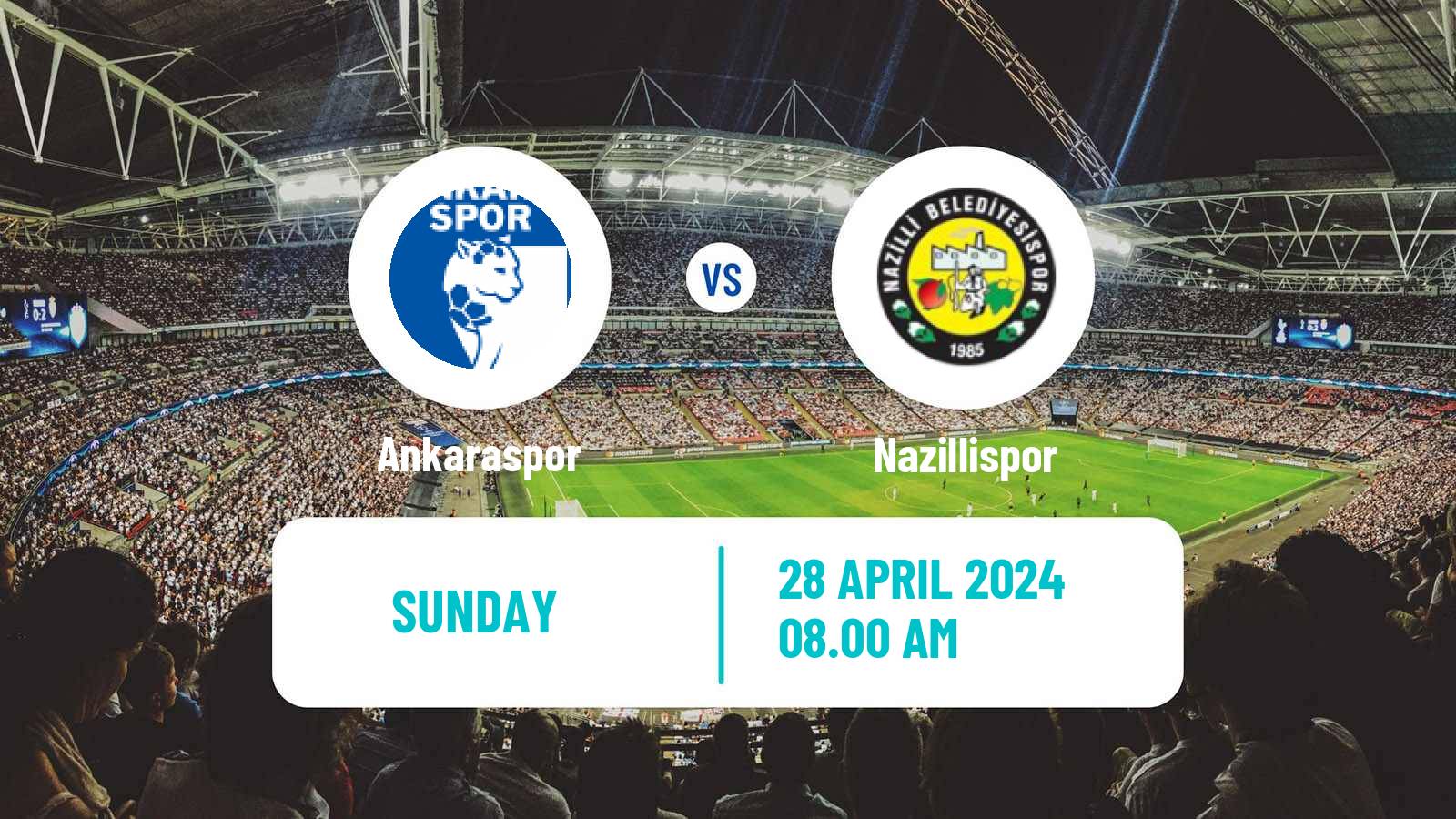 Soccer Turkish Second League White Group Ankaraspor - Nazillispor