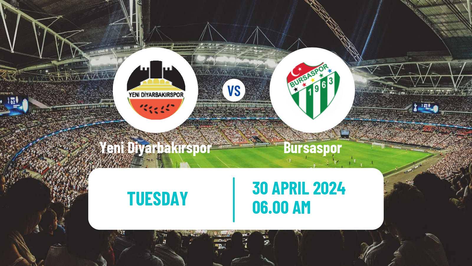 Soccer Turkish Second League White Group Yeni Diyarbakırspor - Bursaspor