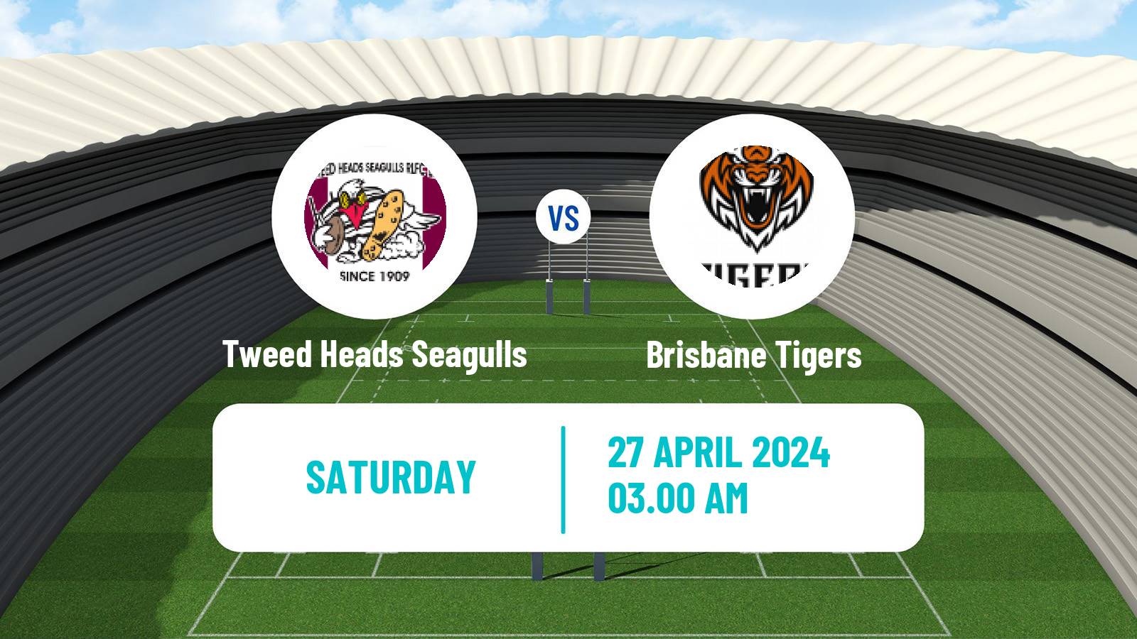 Rugby league Australian Queensland Cup Tweed Heads Seagulls - Brisbane Tigers
