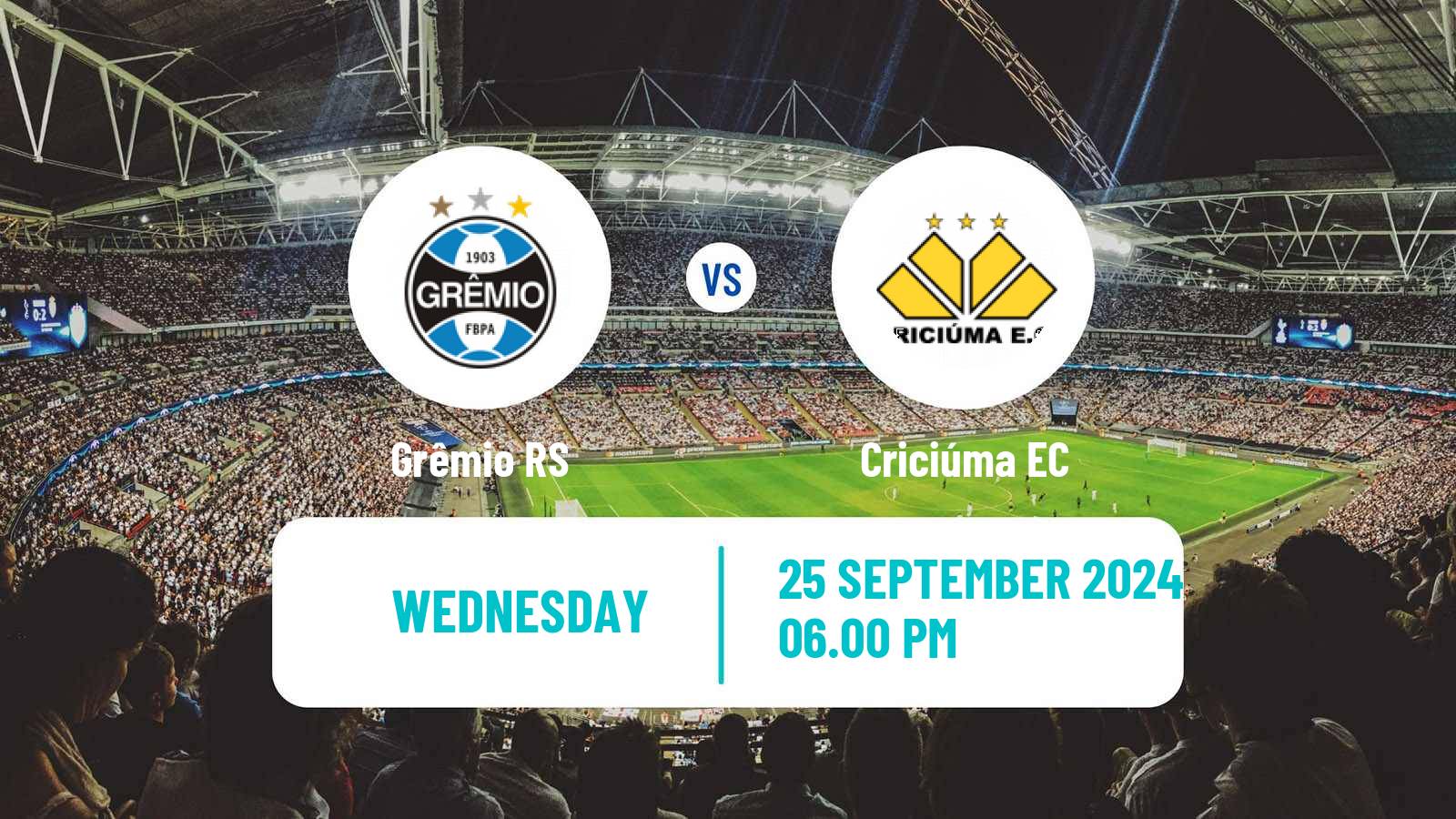 Soccer Brazilian Serie A Grêmio - Criciúma