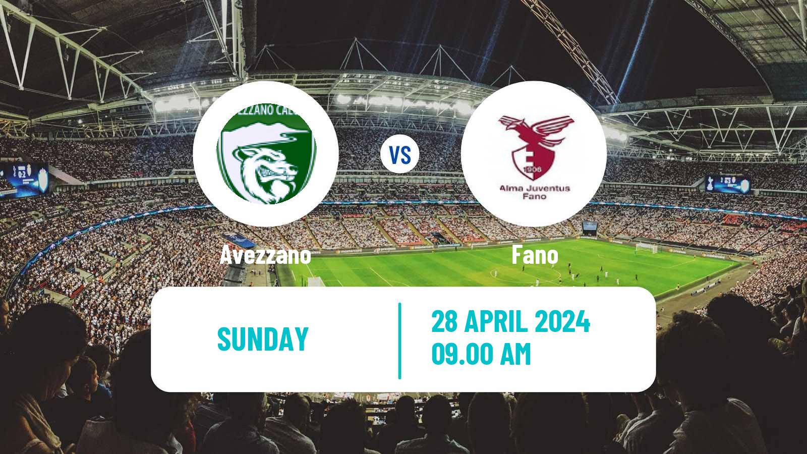 Soccer Italian Serie D - Group F Avezzano - Fano
