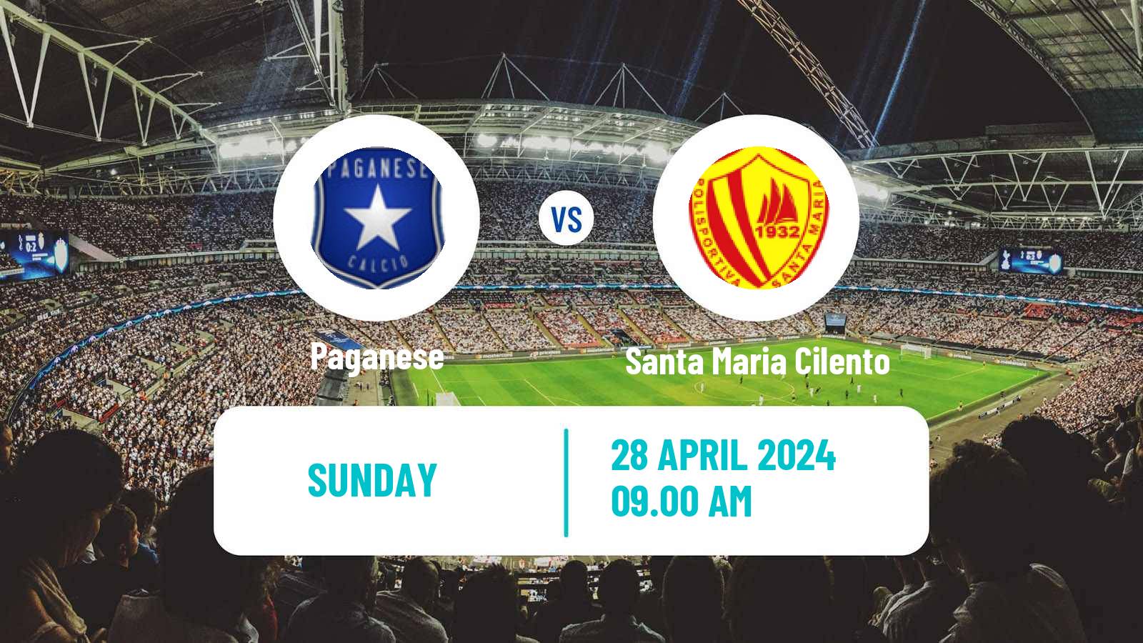 Soccer Italian Serie D - Group H Paganese - Santa Maria Cilento
