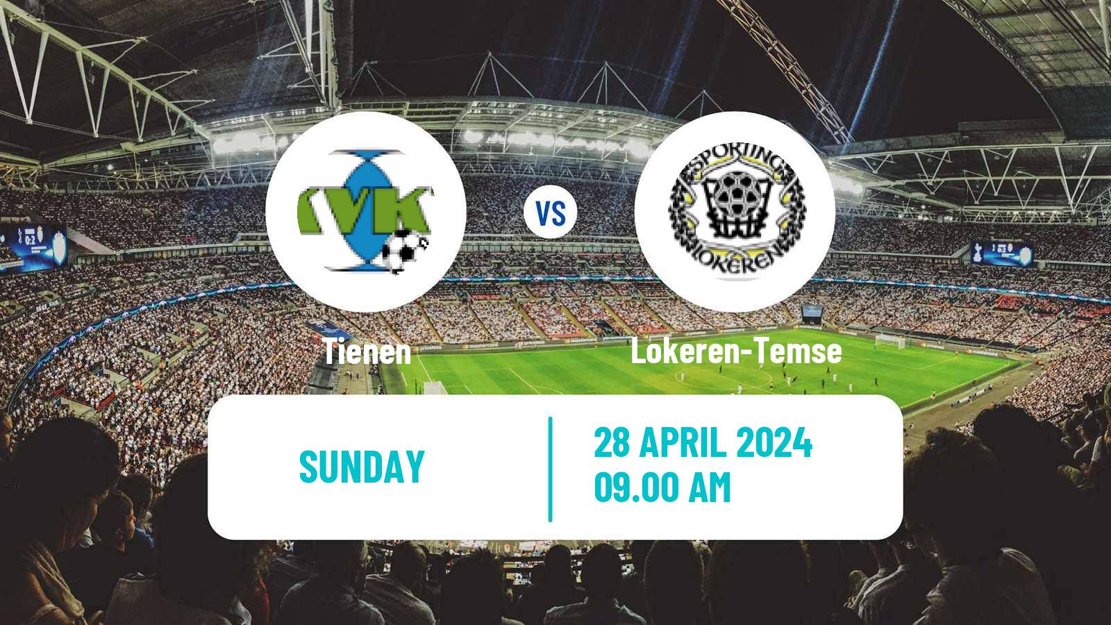Soccer Belgian National Division 1 Tienen - Lokeren-Temse