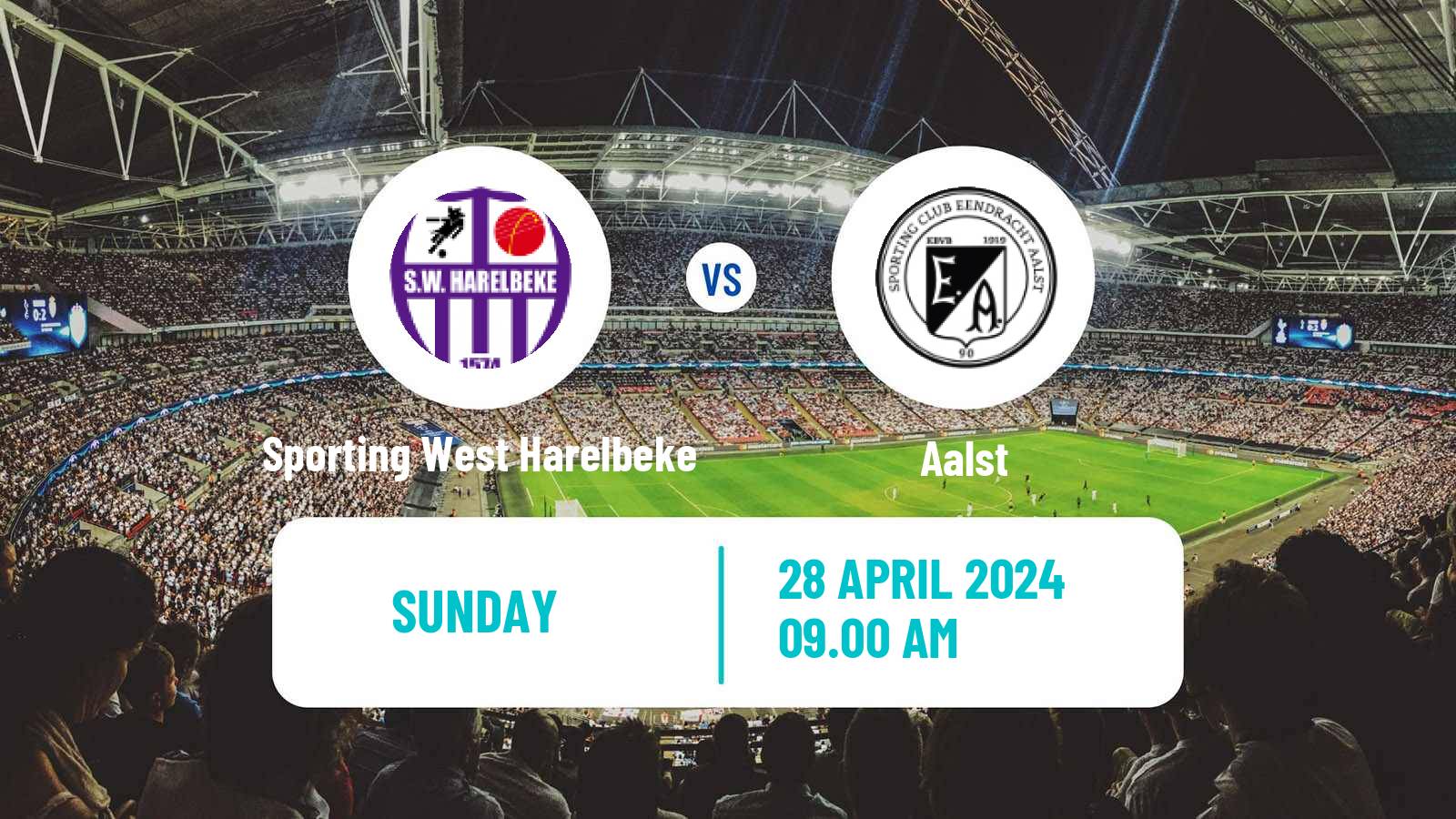 Soccer Belgian Second Amateur Division Group A Harelbeke - Aalst