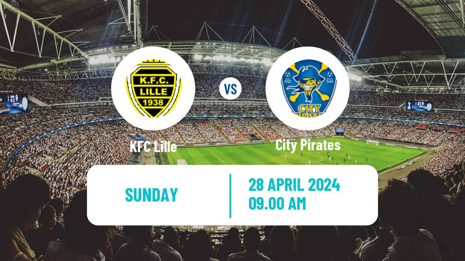 Soccer Belgian Second Amateur Division Group B Lille - City Pirates