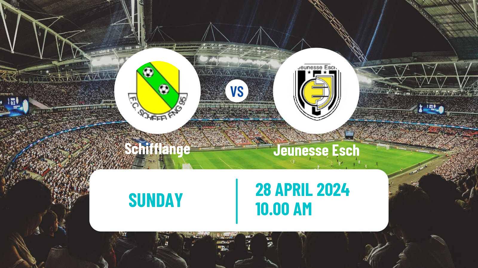 Soccer Luxembourg National Division Schifflange - Jeunesse Esch