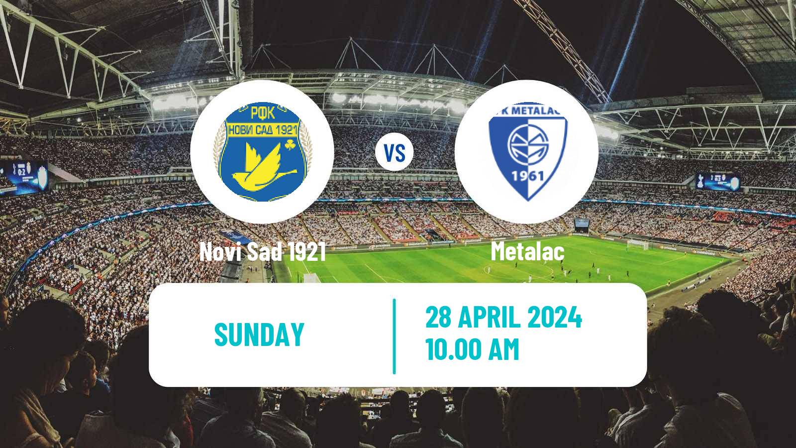 Soccer Serbian Prva Liga Novi Sad 1921 - Metalac