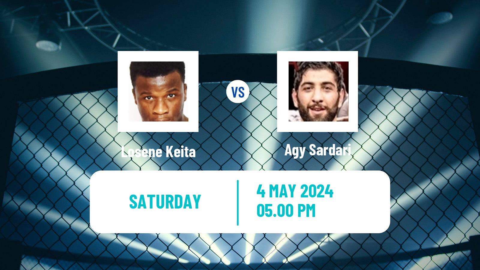 MMA Lightweight Tipsport Gamechanger Men Losene Keita - Agy Sardari