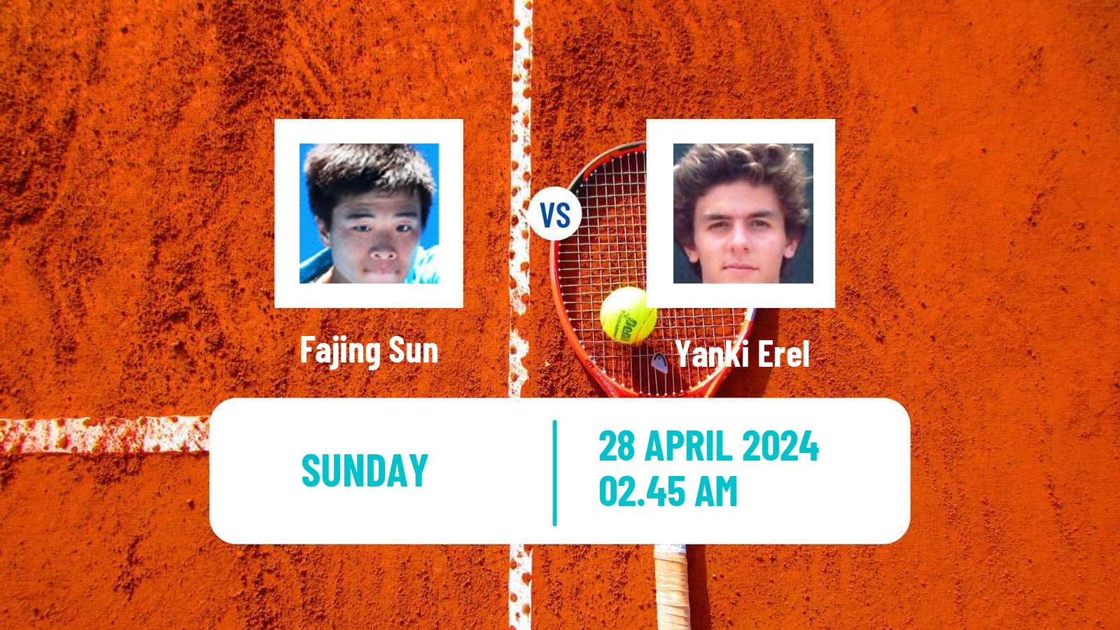 Tennis Guangzhou Challenger Men Fajing Sun - Yanki Erel