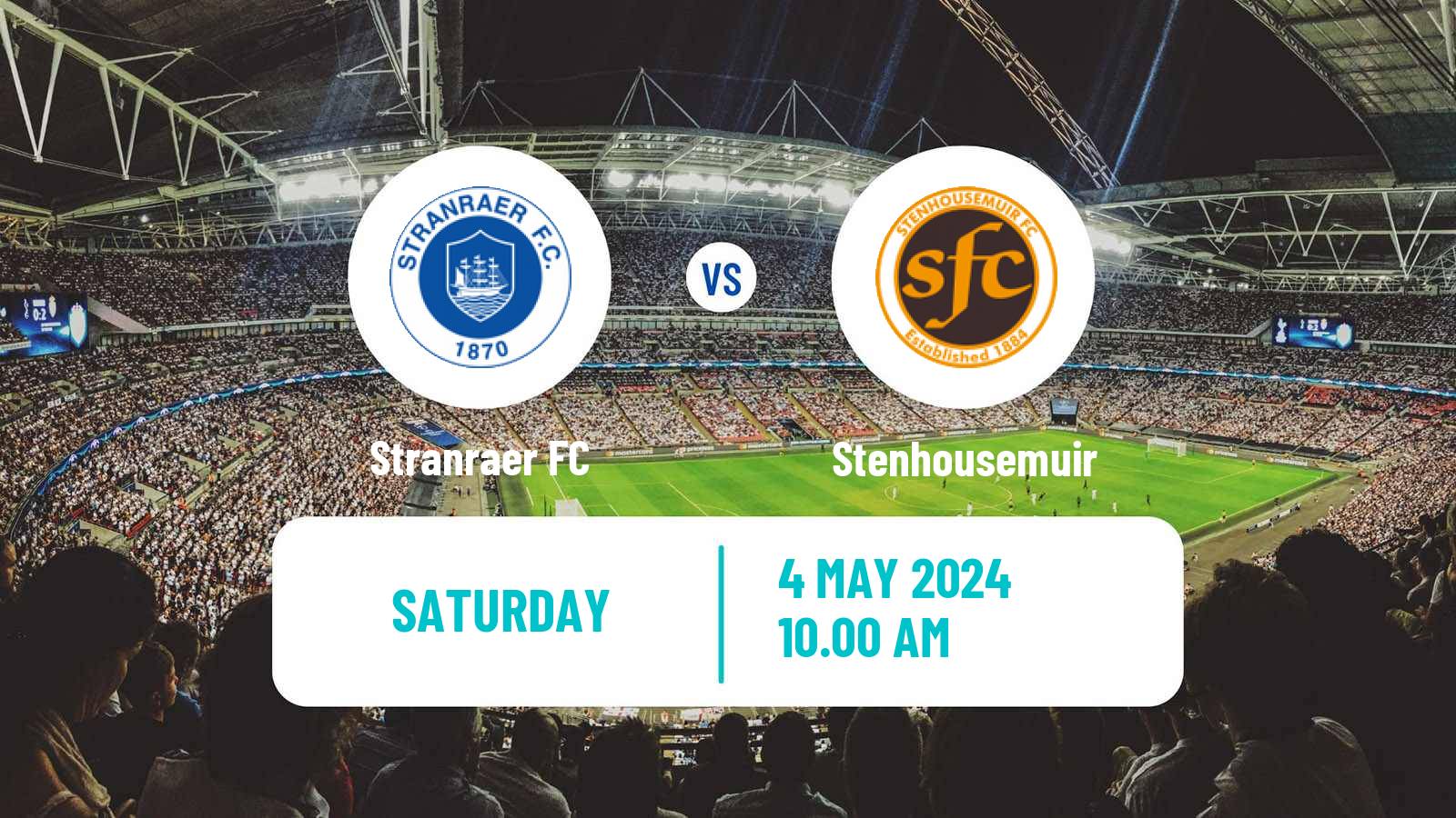 Soccer Scottish League Two Stranraer - Stenhousemuir