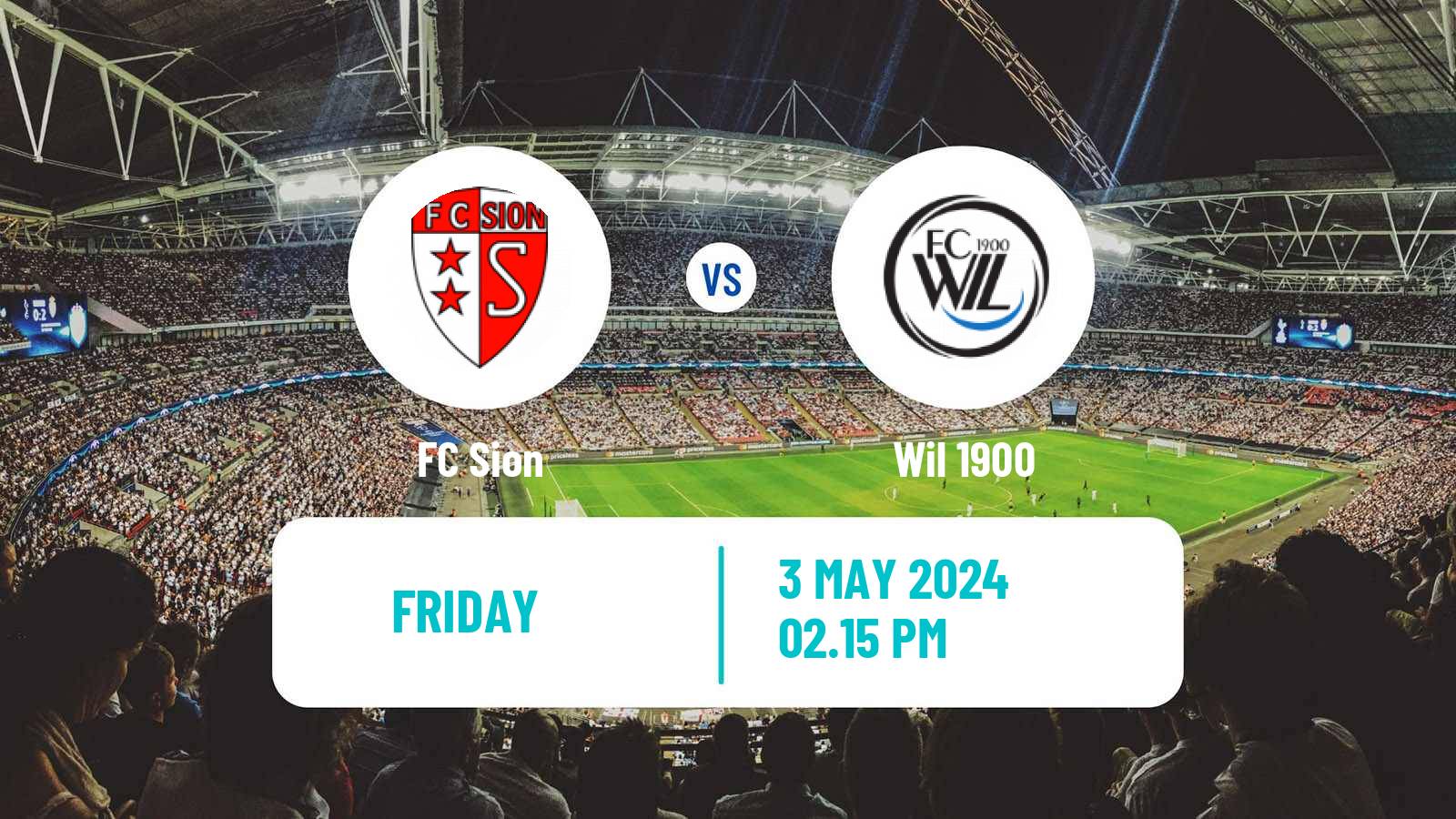 Soccer Swiss Challenge League Sion - Wil 1900