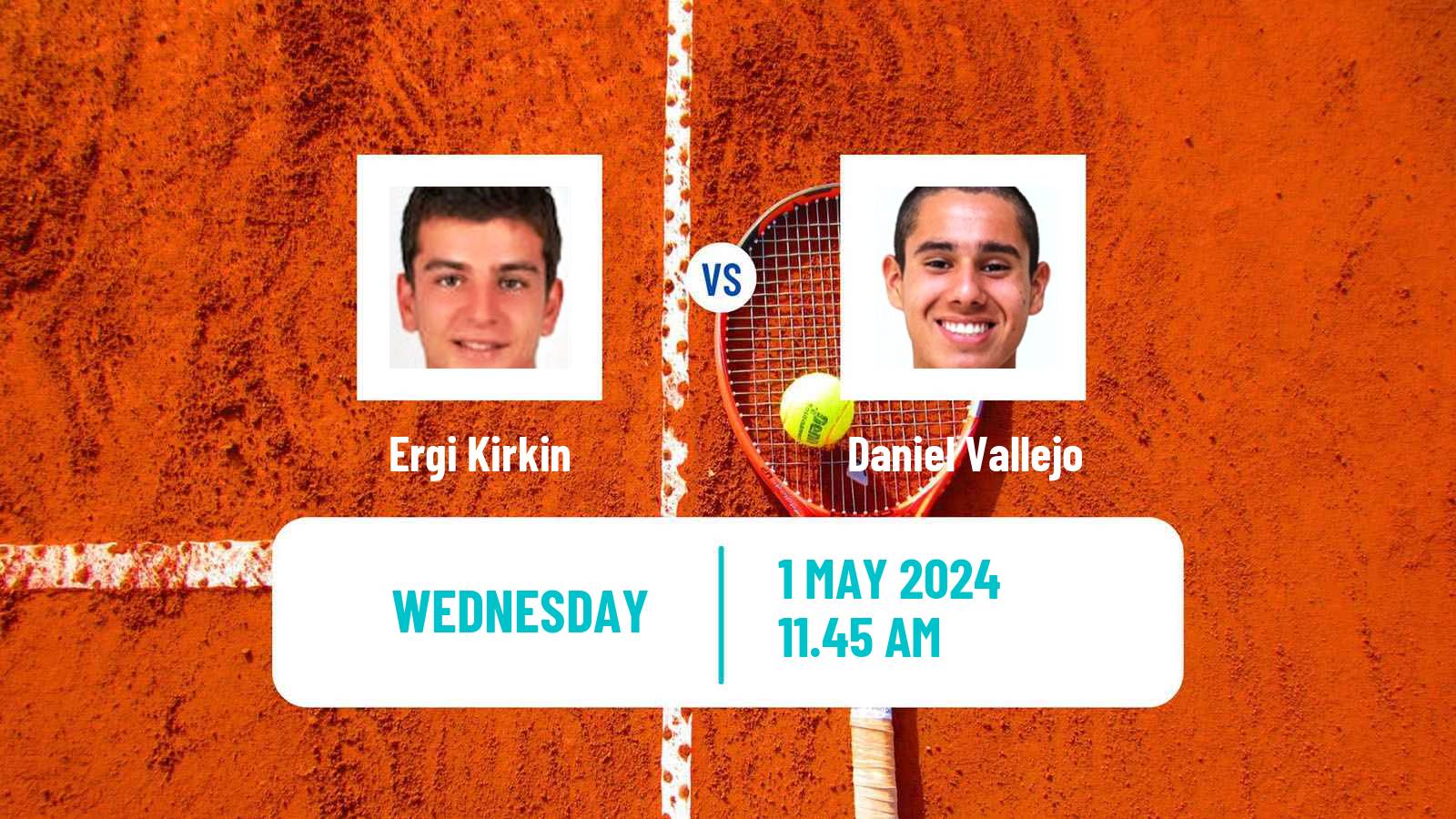 Tennis Porto Alegre Challenger Men Ergi Kirkin - Daniel Vallejo