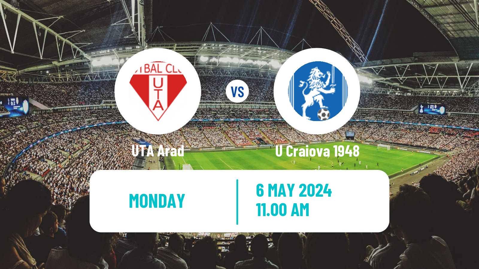 Soccer Romanian Liga 1 UTA Arad - U Craiova 1948