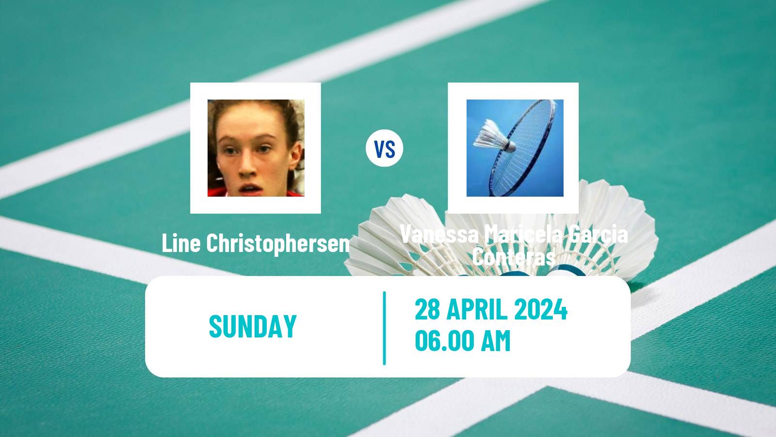 Badminton BWF Uber Cup Women Line Christophersen - Vanessa Maricela Garcia Conteras