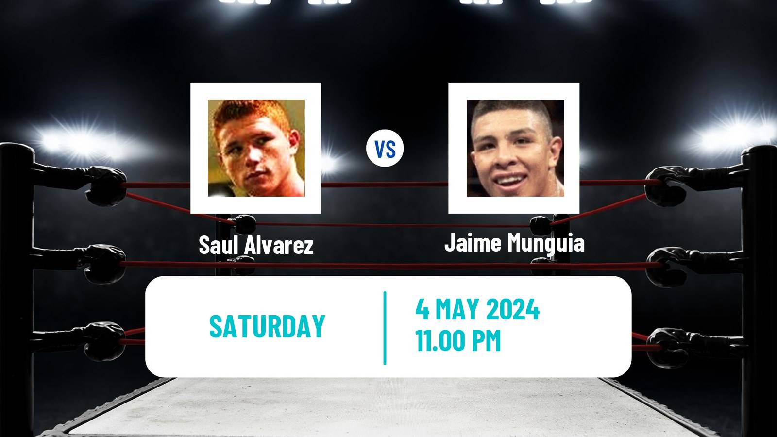Boxing Super Middleweight WBC WBA WBO IBF Titles Men Saul Alvarez - Jaime Munguia