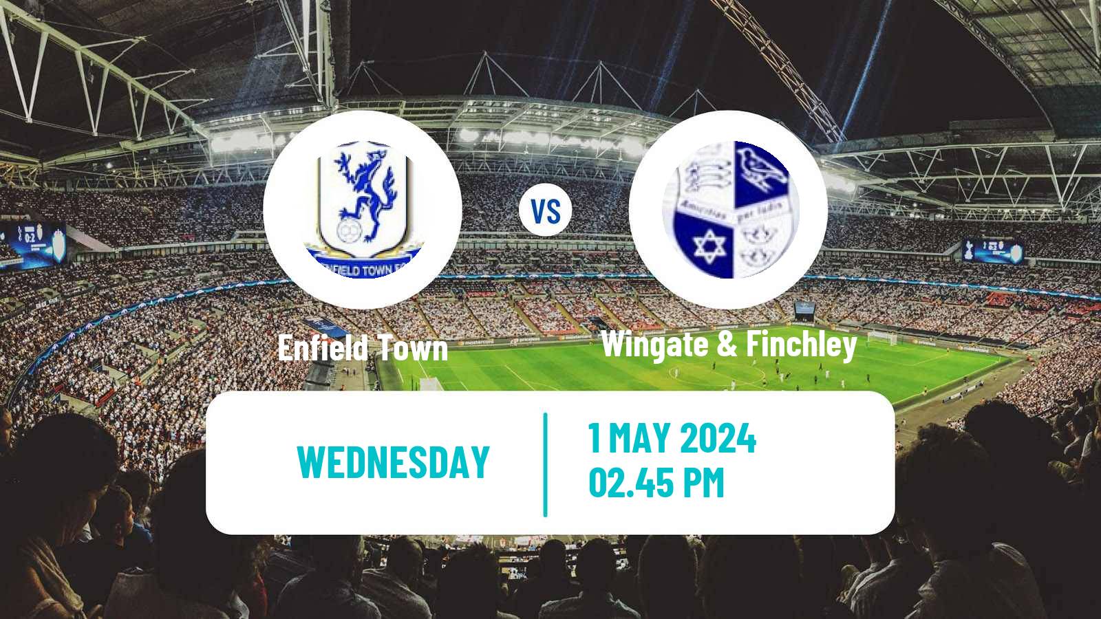 Football English Isthmian League Premier Division Enfield Town - Wingate & Finchley