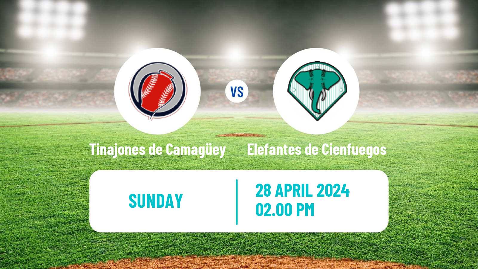 Baseball Cuba Serie Nacional Baseball Tinajones de Camagüey - Elefantes de Cienfuegos