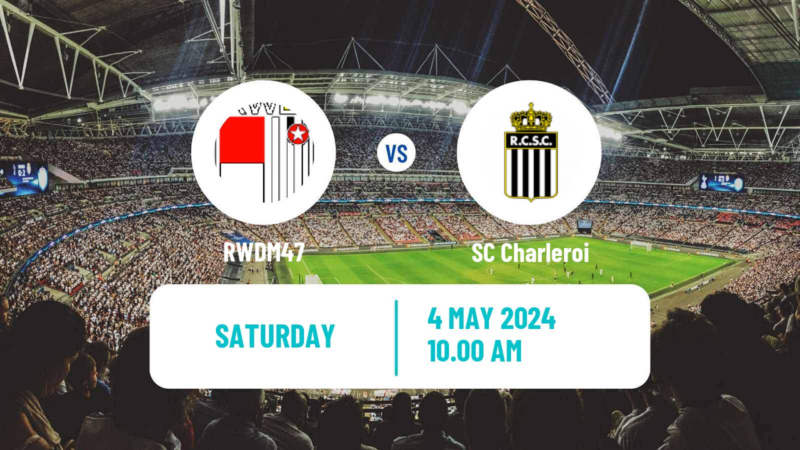 Soccer Belgian Jupiler Pro League RWDM47 - Charleroi