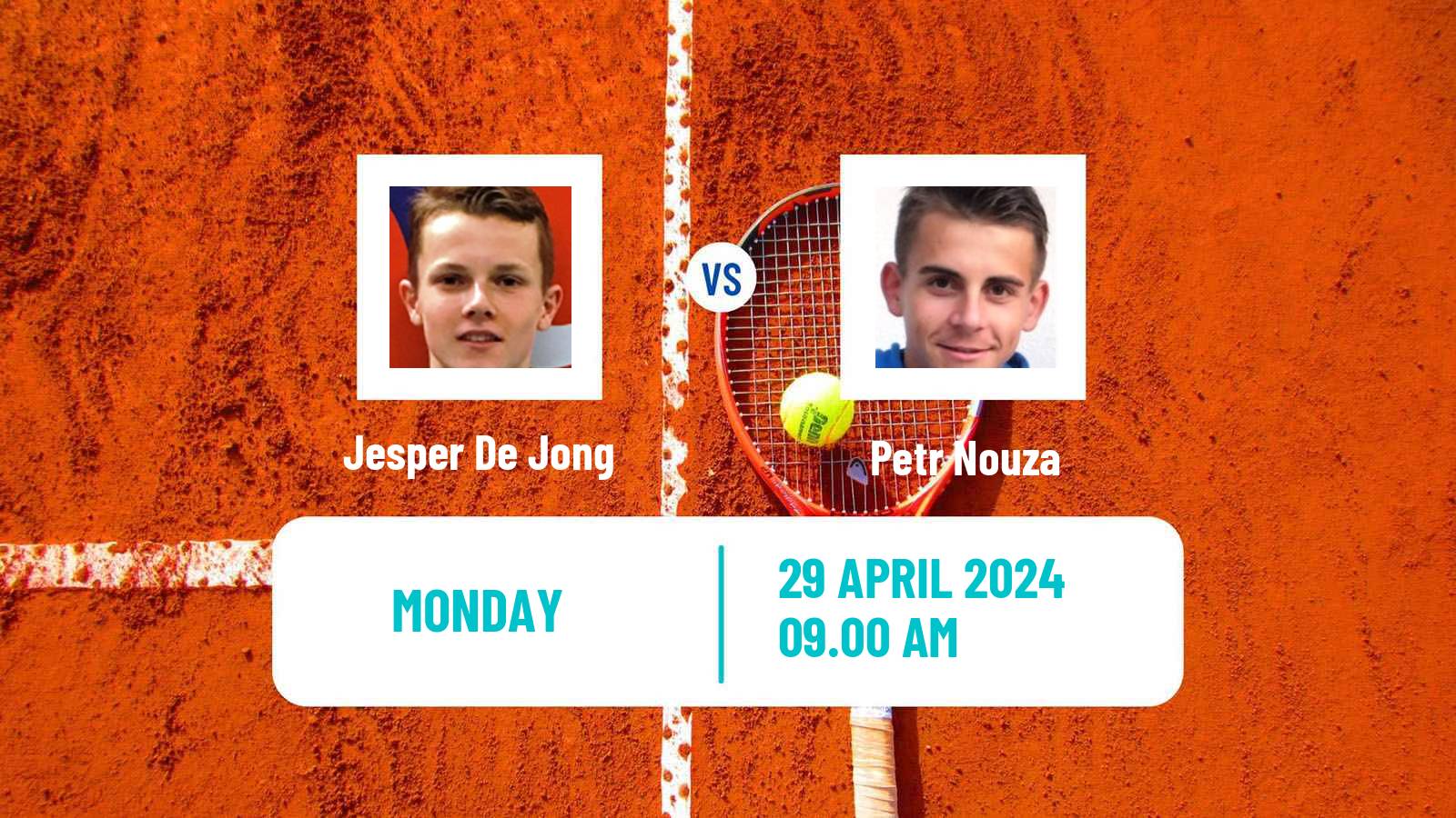 Tennis Cagliari Challenger Men Jesper De Jong - Petr Nouza