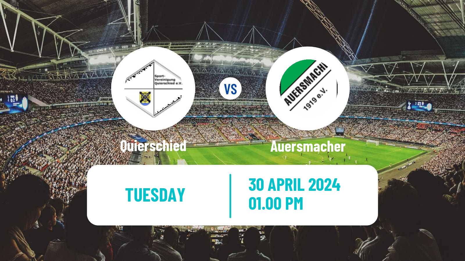 Soccer German Oberliga Rheinland-Pfalz/Saar Quierschied - Auersmacher