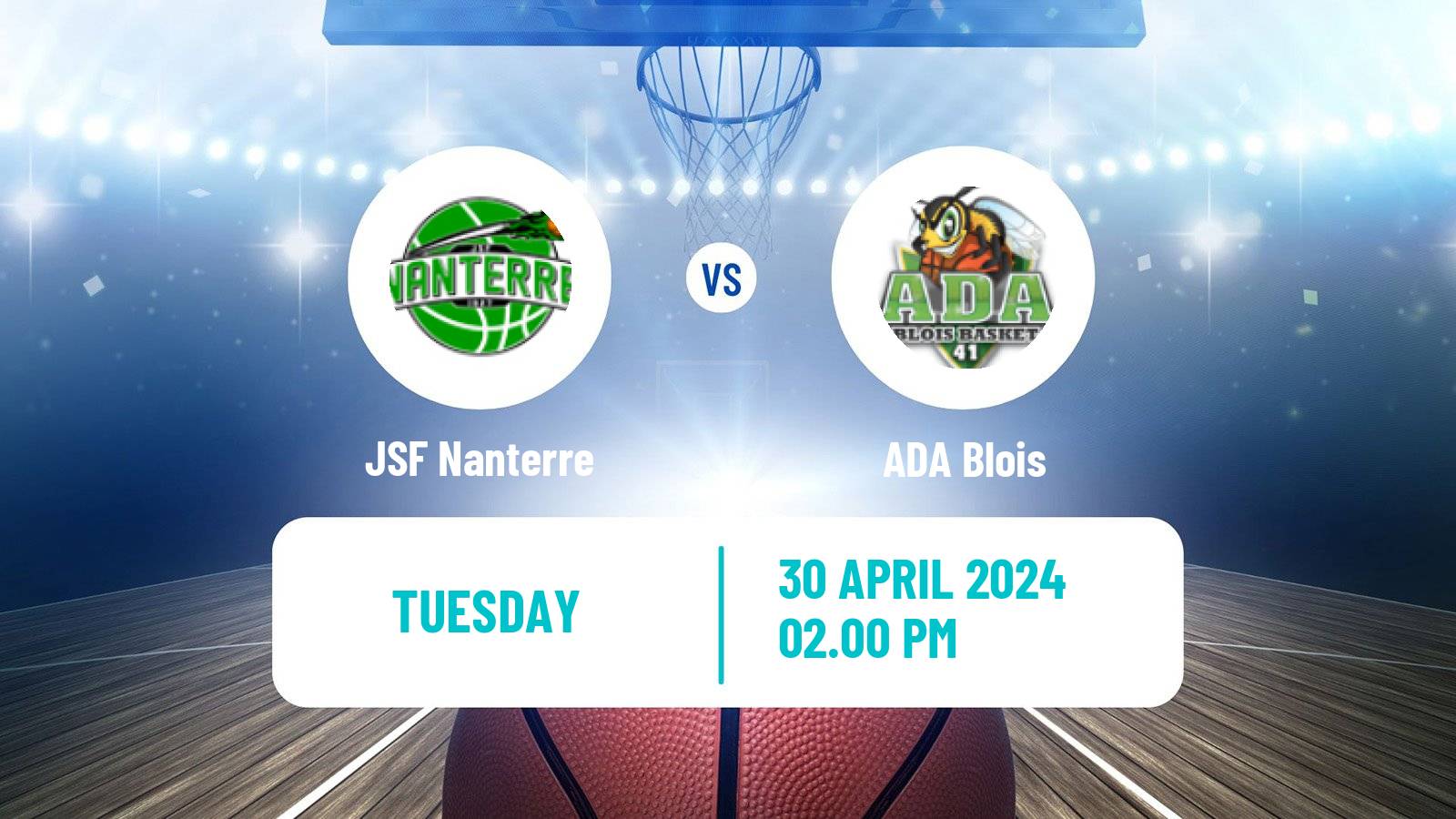 Basketball French LNB Nanterre - ADA Blois