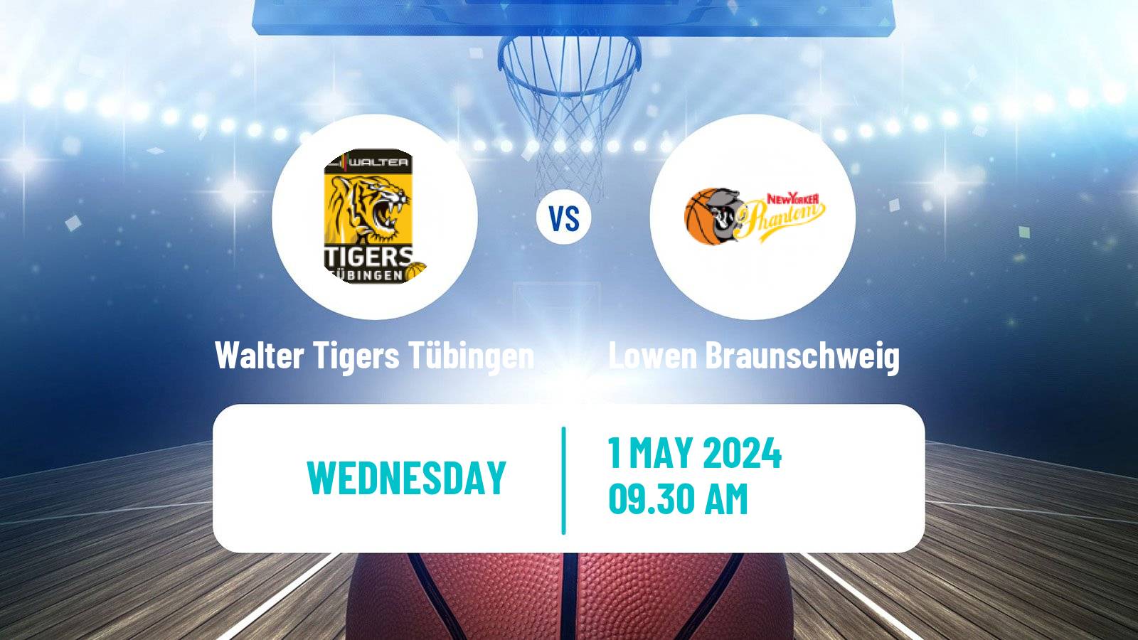 Basketball German BBL Walter Tigers Tübingen - Lowen Braunschweig