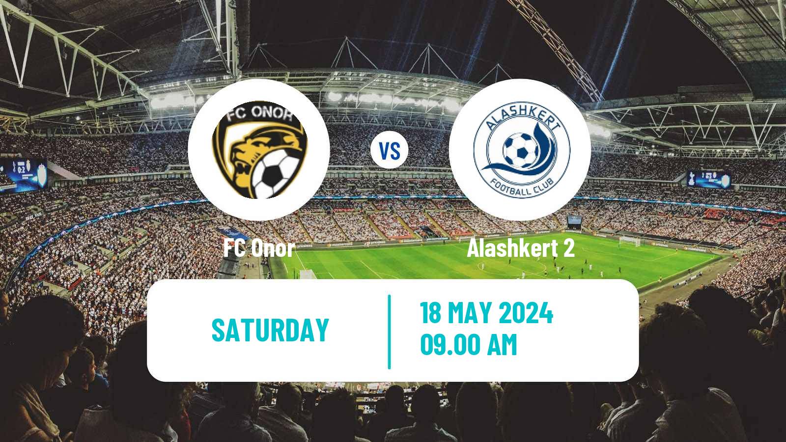Soccer Armenian First League Onor - Alashkert 2