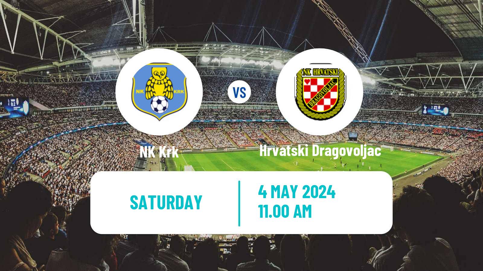Soccer Croatian Druga NL Krk - Hrvatski Dragovoljac