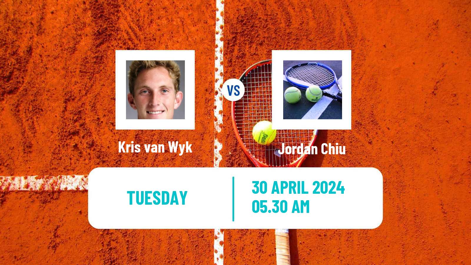 Tennis ITF M15 Monastir 53 Men 2024 Kris van Wyk - Jordan Chiu