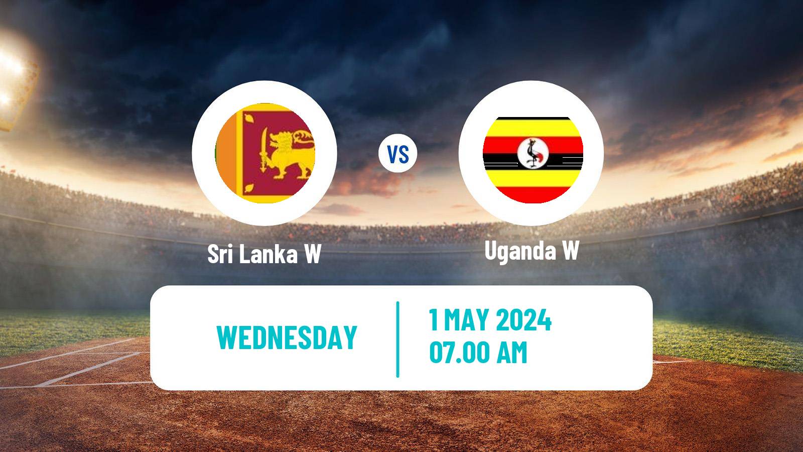 Cricket ICC World Twenty20 Women Sri Lanka W - Uganda W