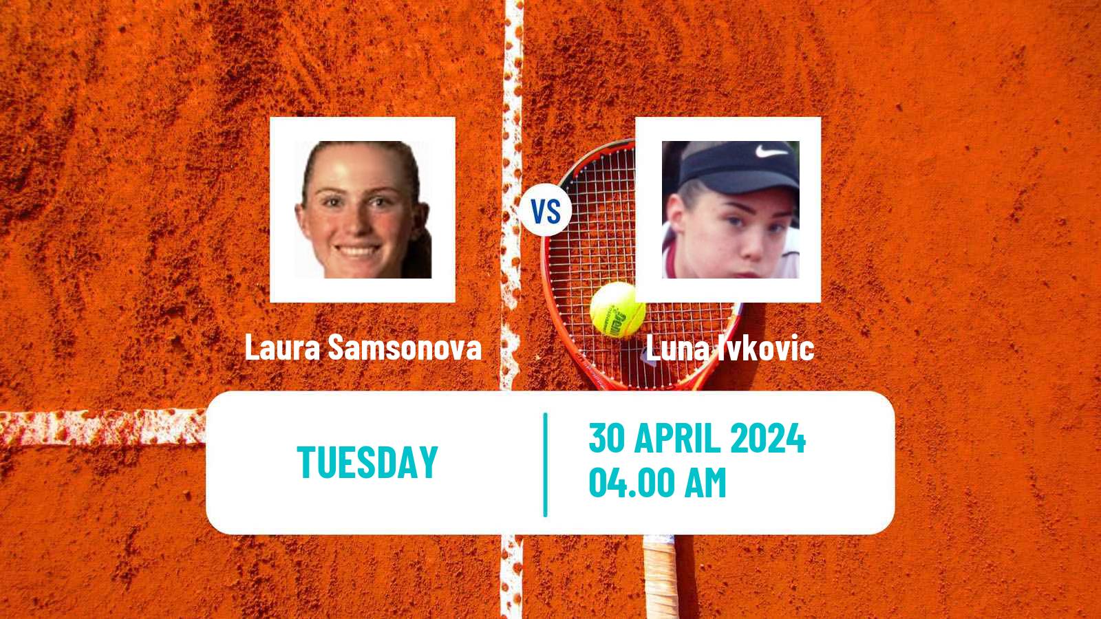 Tennis ITF W15 Osijek Women Laura Samsonova - Luna Ivkovic