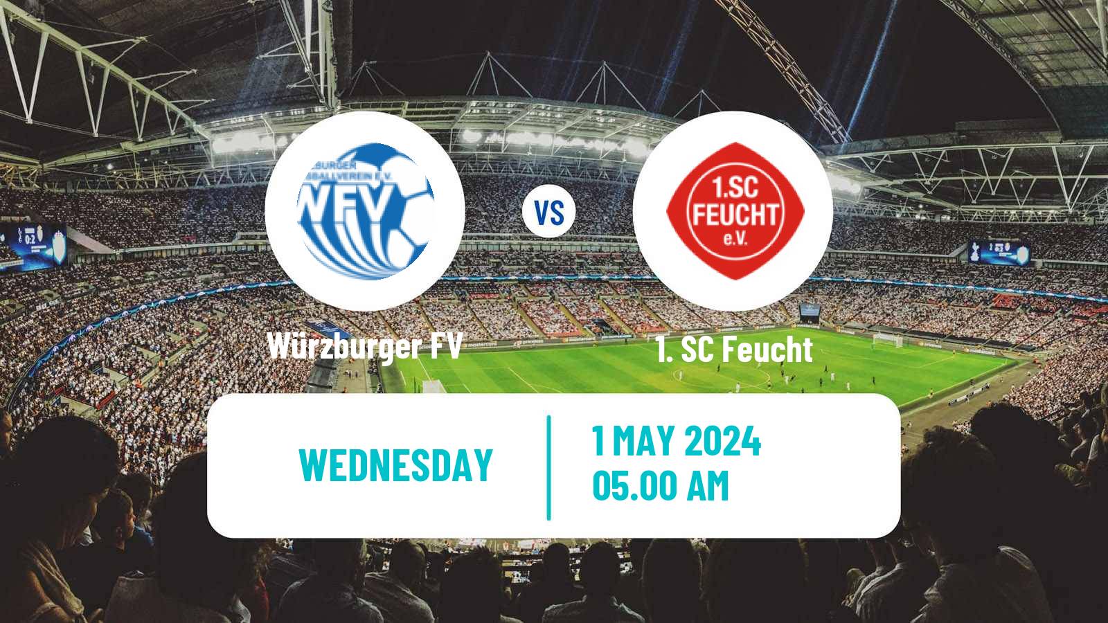 Soccer German Oberliga Bayern Nord Würzburger FV - Feucht