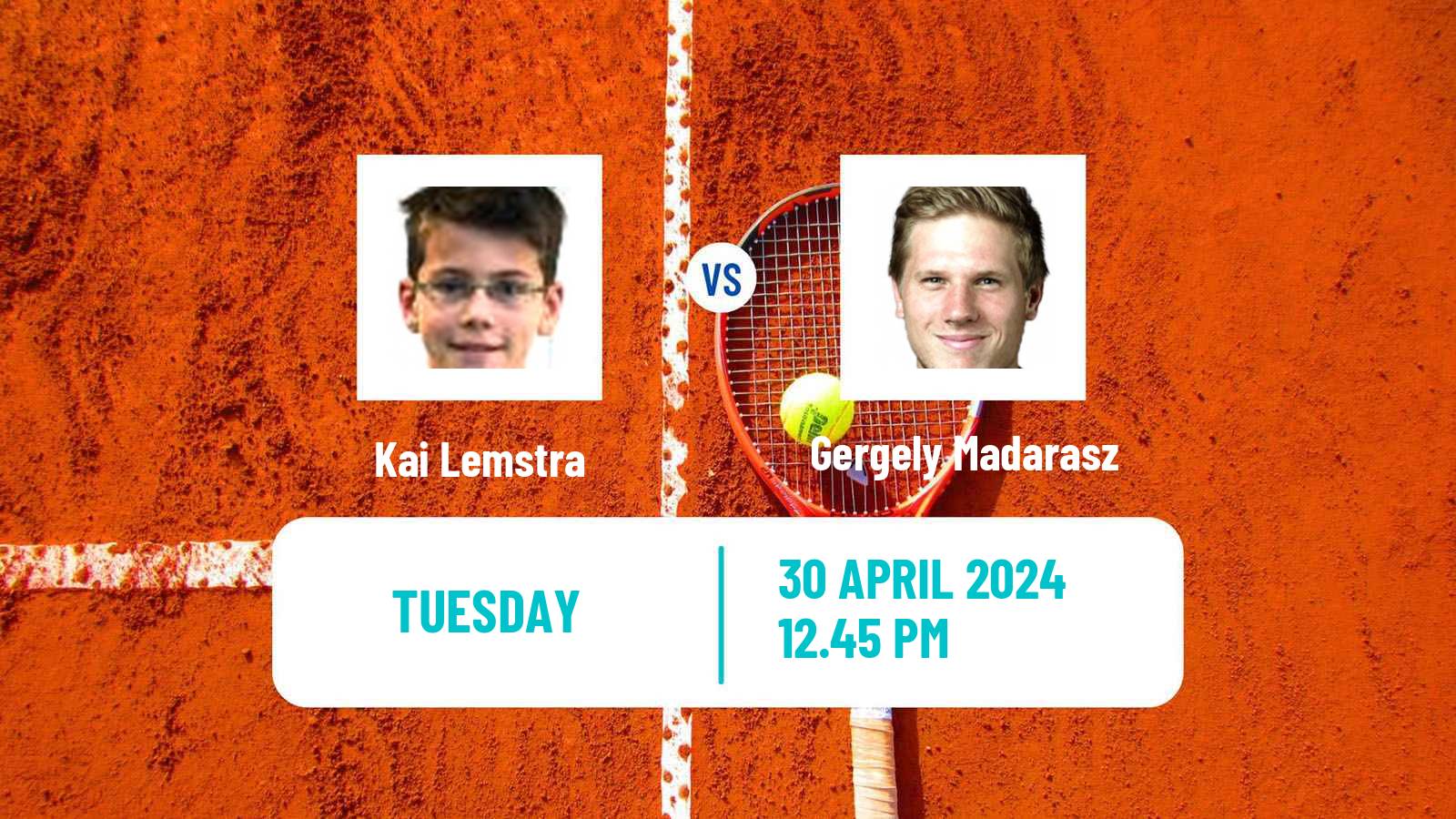Tennis ITF M15 Osijek Men Kai Lemstra - Gergely Madarasz