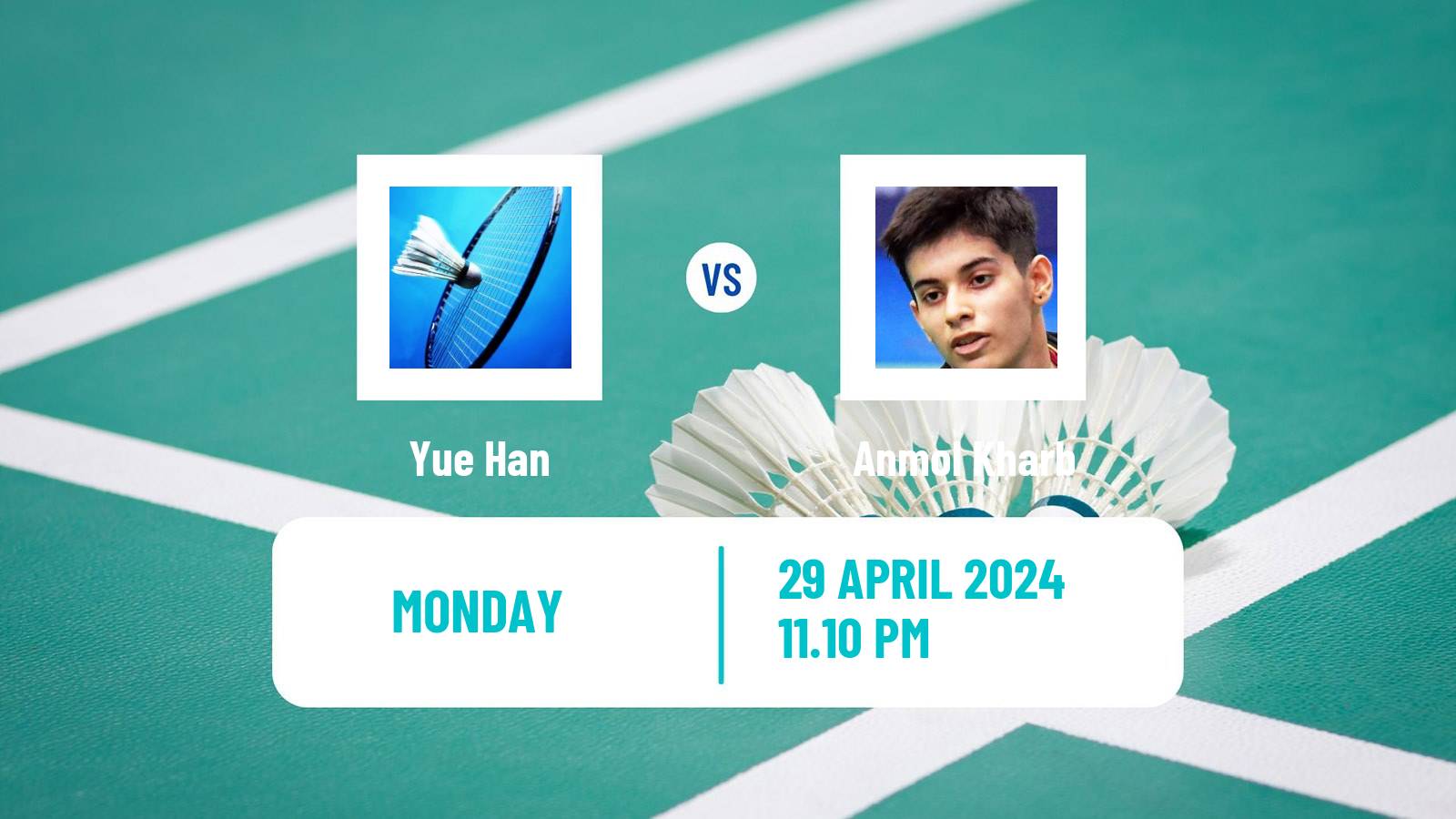 Badminton BWF Uber Cup Women Yue Han - Anmol Kharb