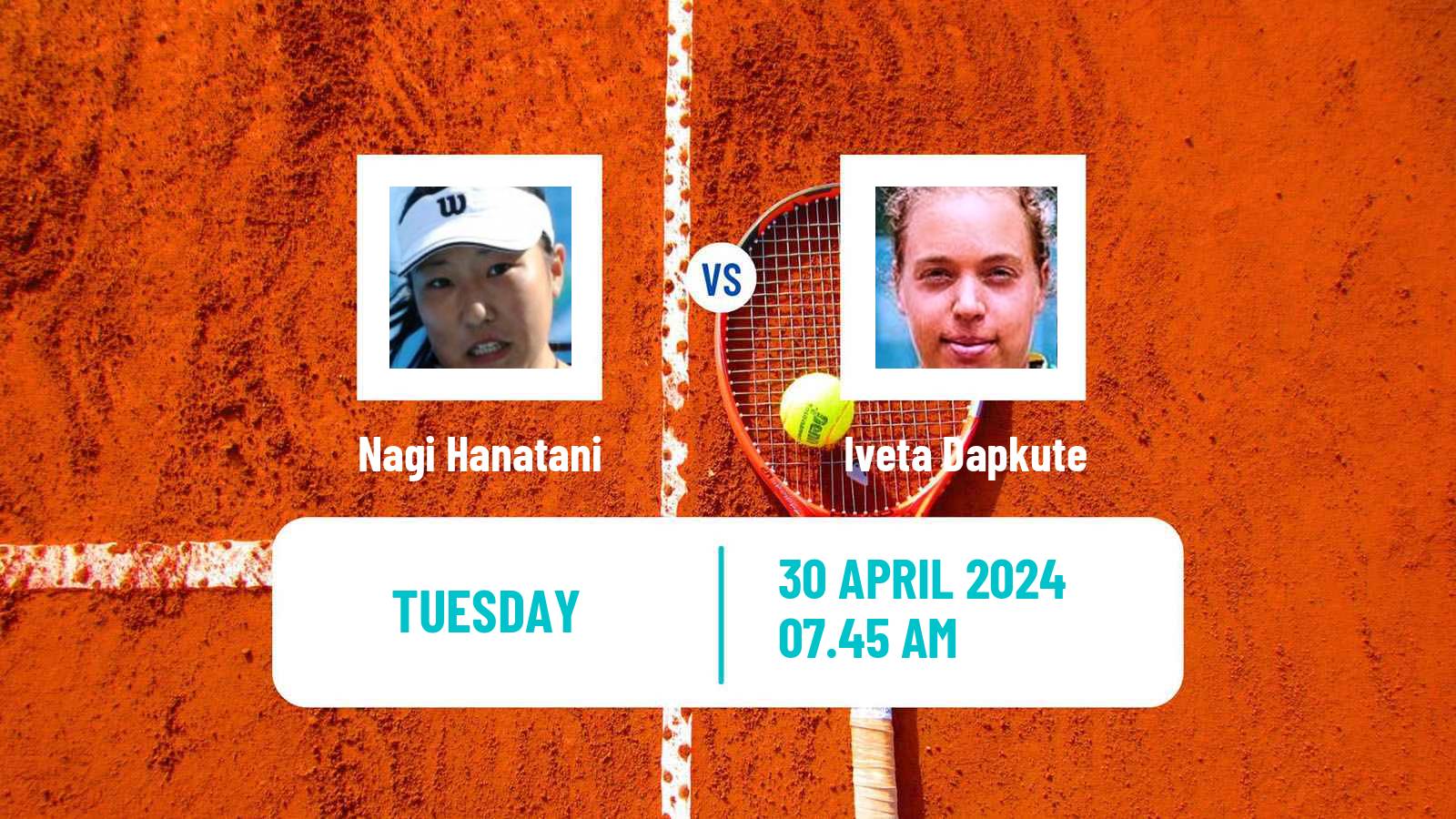 Tennis ITF W50 Lopota 2 Women Nagi Hanatani - Iveta Dapkute