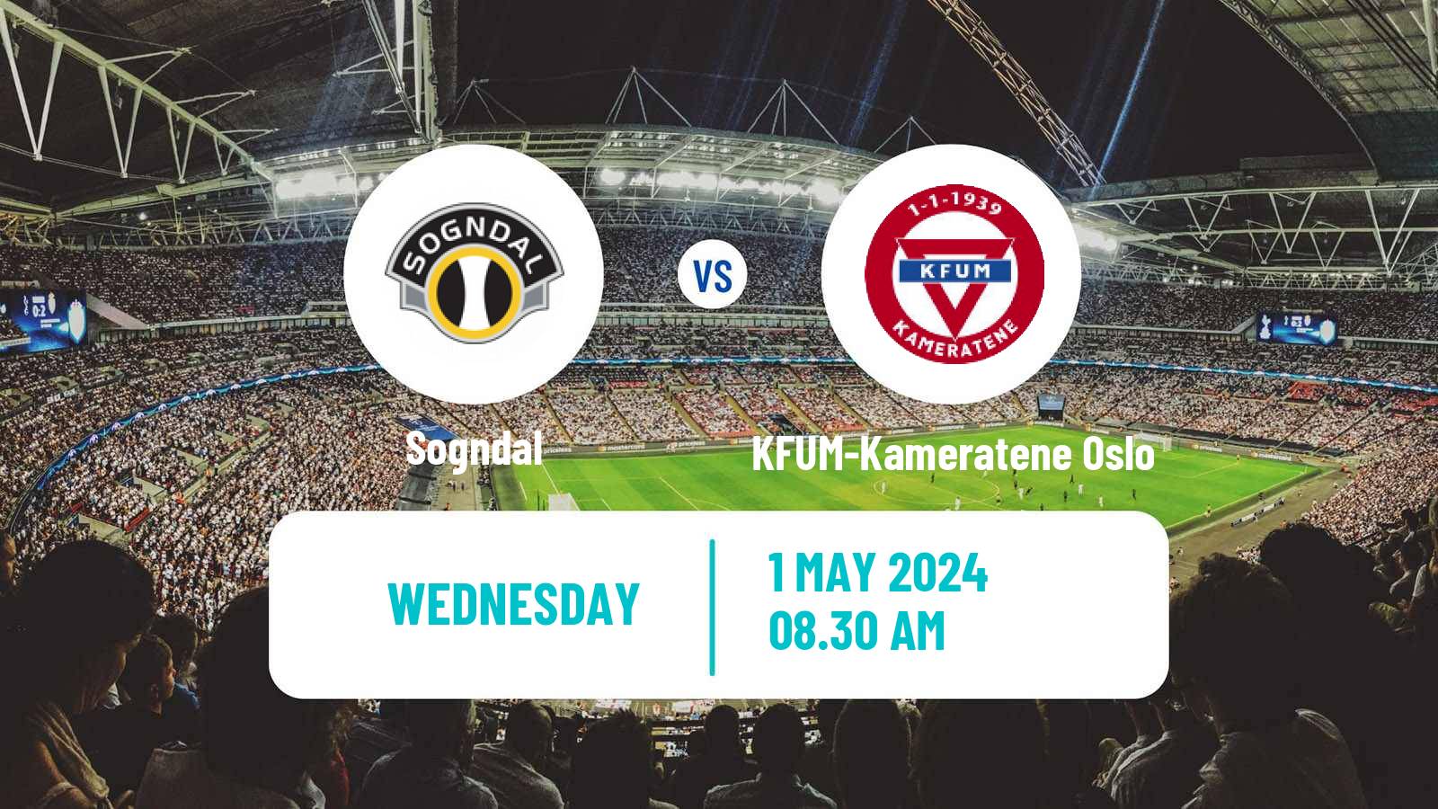 Soccer Norwegian NM Cup Sogndal - KFUM-Kameratene Oslo