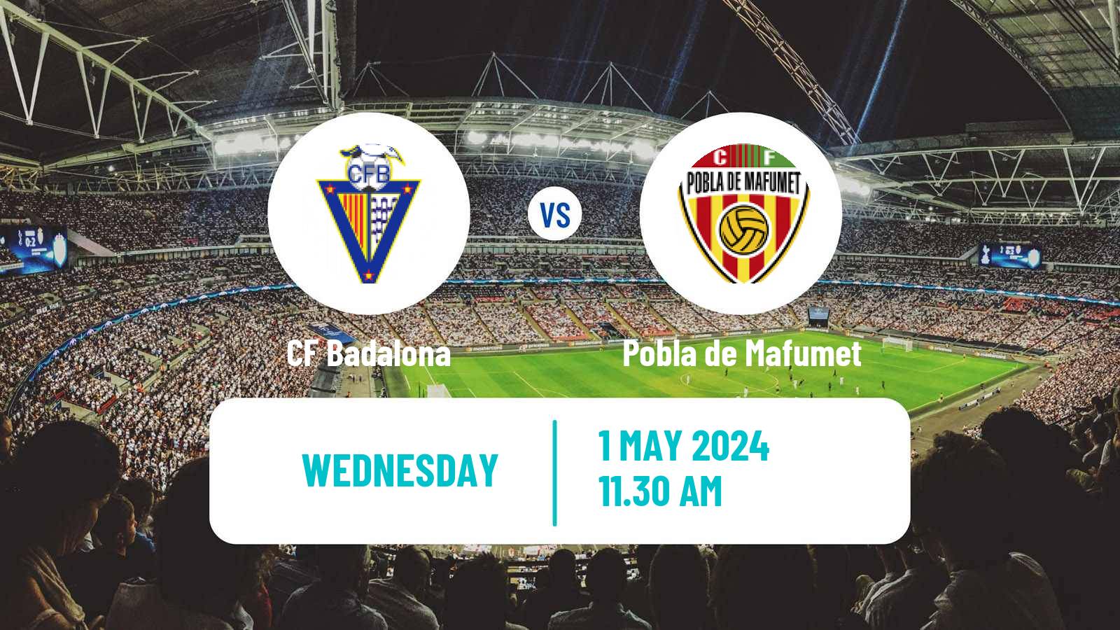 Soccer Spanish Tercera RFEF - Group 5 Badalona - Pobla de Mafumet
