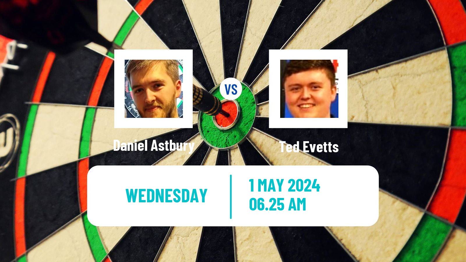 Darts Modus Super Series Daniel Astbury - Ted Evetts